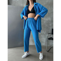 Womens Gofre two piece casual set