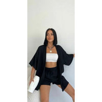 Womens Kimono 2 pc short set