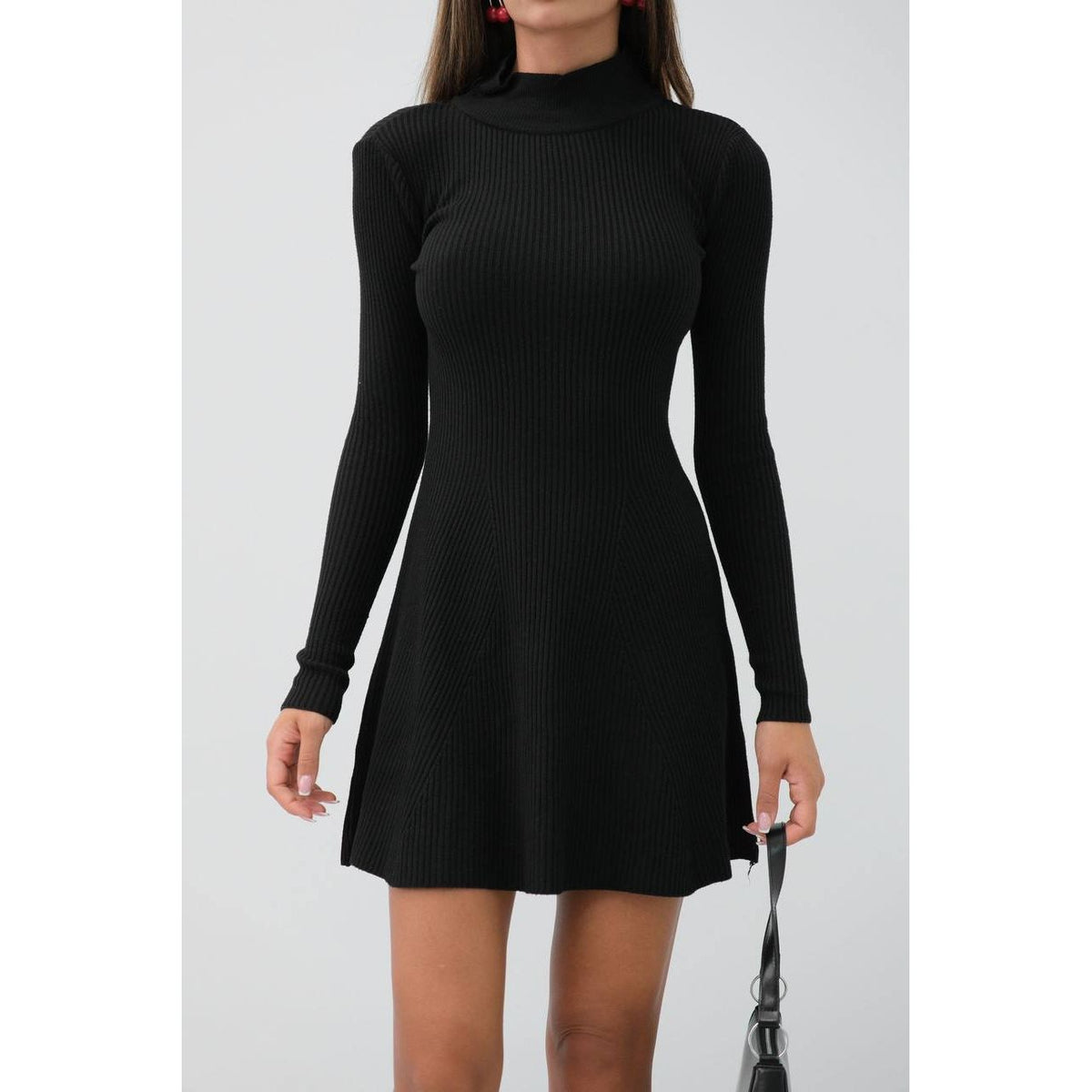 Womens long sleeve evaze dress style 24w25033