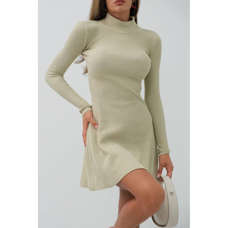 Womens long sleeve evaze dress style 24w25033