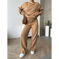 Womens 2 pc loose knitted set style 4058