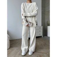 Womens 2 pc loose knitted set style 4058