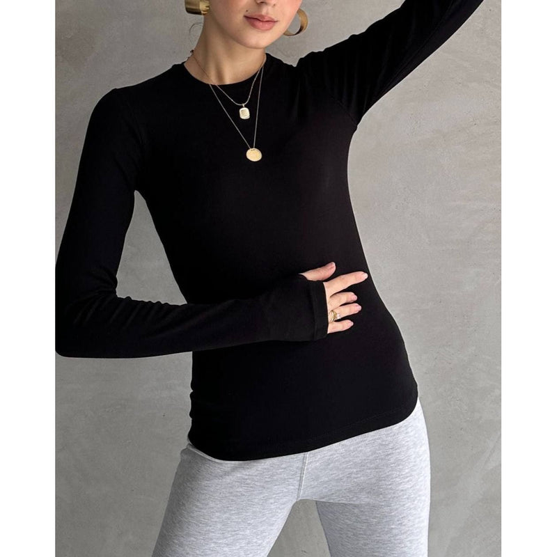 Womens comfort long sleeve t-shirt Modal style 4431