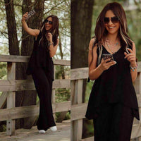 Asymmetric Womens Loose Set