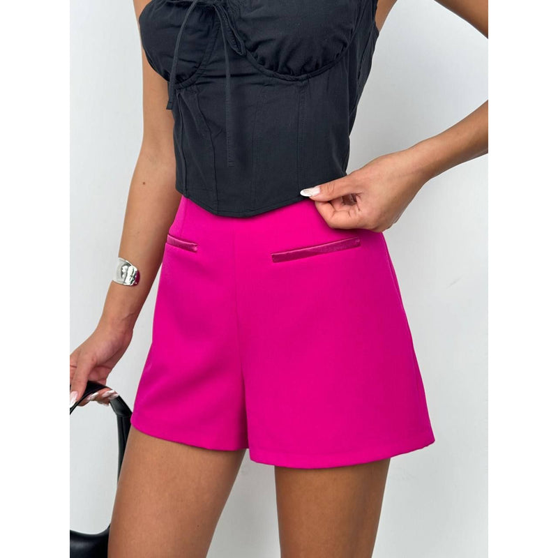 Womens Pocket Detailed Women's Shorts with 2 front pockets