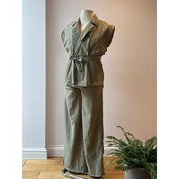 Womens 2 pc Belted set