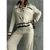 Style 4426 Womens Nostalgic knitted 2 pc set jacket/pants