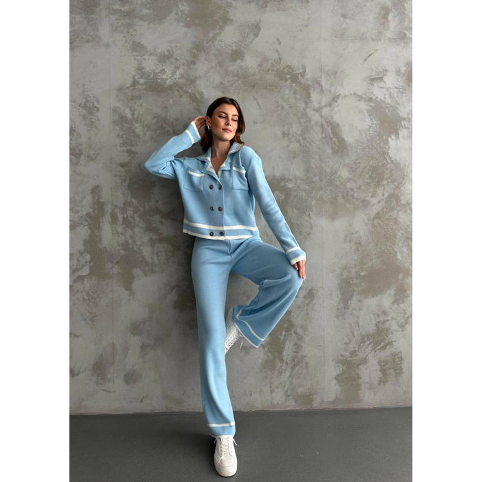 Style 4426 Womens Nostalgic knitted 2 pc set jacket/pants