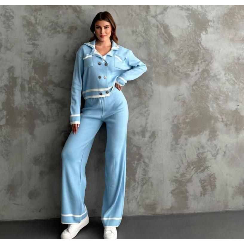 Style 4426 Womens Nostalgic knitted 2 pc set jacket/pants