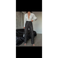 Sequine Fashion Pant Black