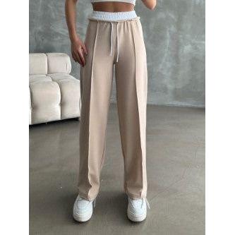 Womens Detailed waist band pant